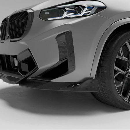 REVOZPORT - BMW X4M F98 LCI CARBON FIBER BUMPER AIR INTAKE COVERS - Aero Carbon UK