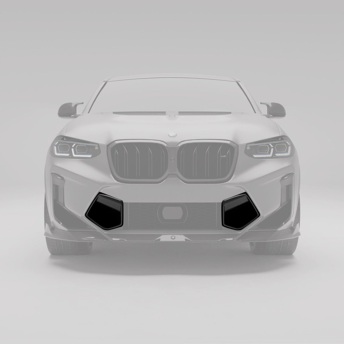 REVOZPORT - BMW X4M F98 LCI CARBON FIBER FRONT BUMPER VENTS - Aero Carbon UK