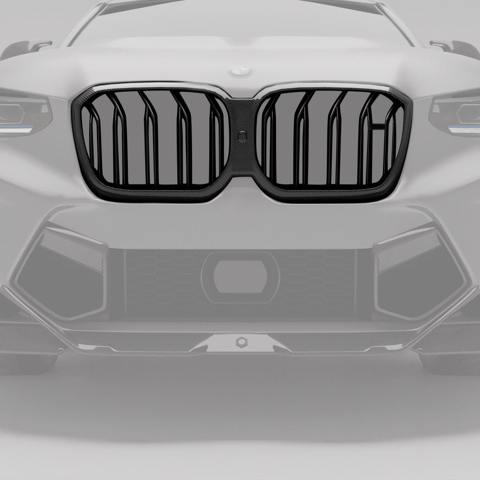 REVOZPORT - BMW X4M F98 LCI CARBON FIBER FRONT GRILLE - Aero Carbon UK