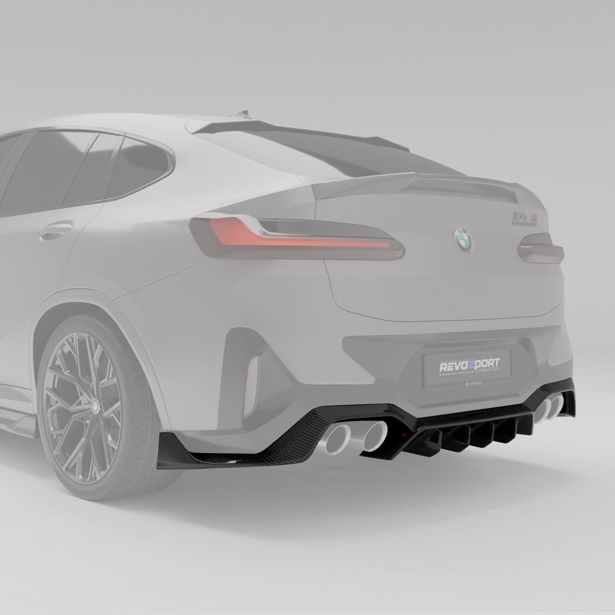 REVOZPORT - BMW X4M F98 LCI CARBON FIBER REAR DIFFUSER - Aero Carbon UK