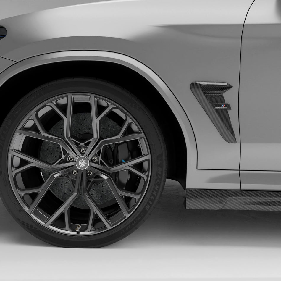 REVOZPORT - BMW X4M F98 LCI CARBON FIBER SIDE FENDER TRIM - Aero Carbon UK