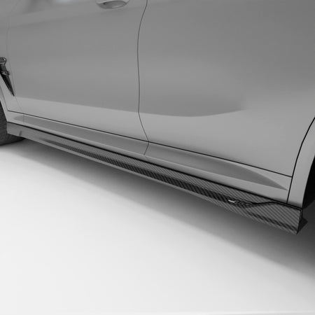 REVOZPORT - BMW X4M F98 LCI CARBON FIBER SIDE SKIRTS - Aero Carbon UK