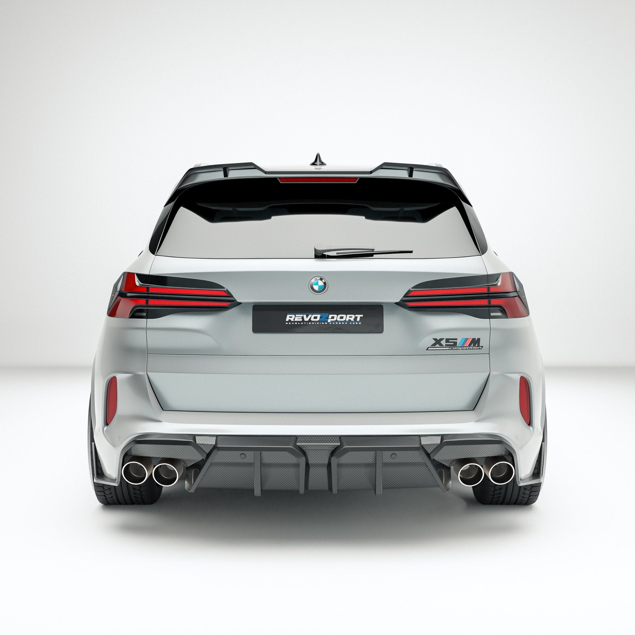 REVOZPORT - BMW X5M F95 LCI CARBON FIBER REAR DIFFUSER - Aero Carbon UK