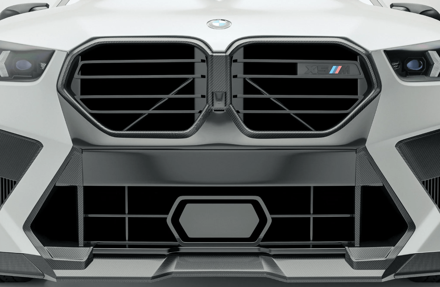REVOZPORT - BMW X5M F95 LCI CARBON FIBRE FRONT GRILLE - Aero Carbon UK