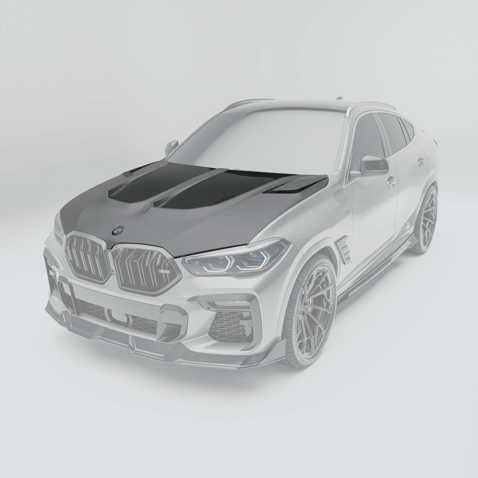 REVOZPORT - BMW X6 G06 PRE-LCI CARBON FIBRE BONNET / HOOD - Aero Carbon UK