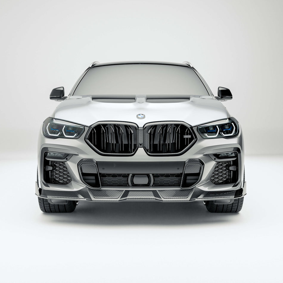 REVOZPORT - BMW X6 G06 PRE-LCI CARBON FIBRE FRONT BUMPER VENTS - Aero Carbon UK