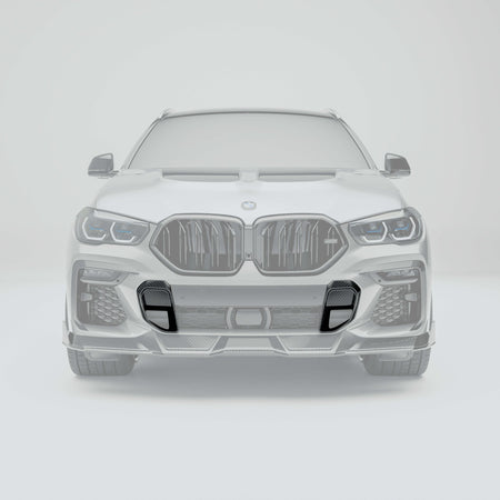REVOZPORT - BMW X6 G06 PRE-LCI CARBON FIBRE FRONT BUMPER VENTS - Aero Carbon UK