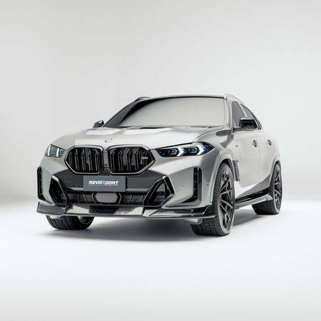 REVOZPORT - BMW X6 G06 PRE-LCI CARBON FIBRE FRONT CANARDS - Aero Carbon UK