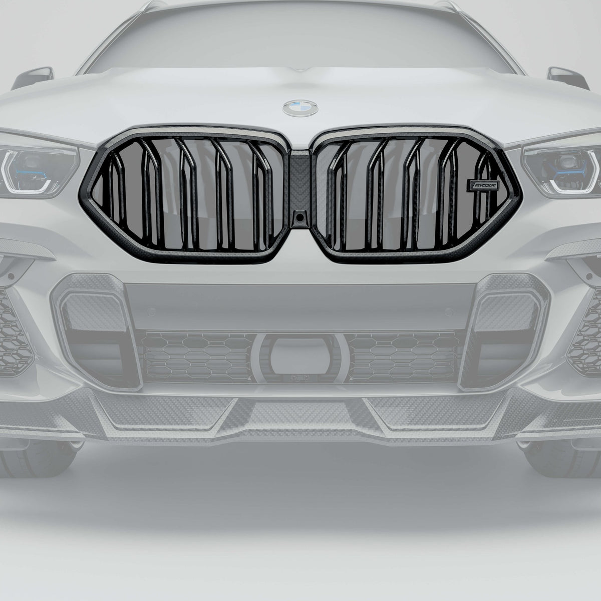 REVOZPORT - BMW X6 G06 PRE-LCI CARBON FIBRE FRONT GRILLE - Aero Carbon UK