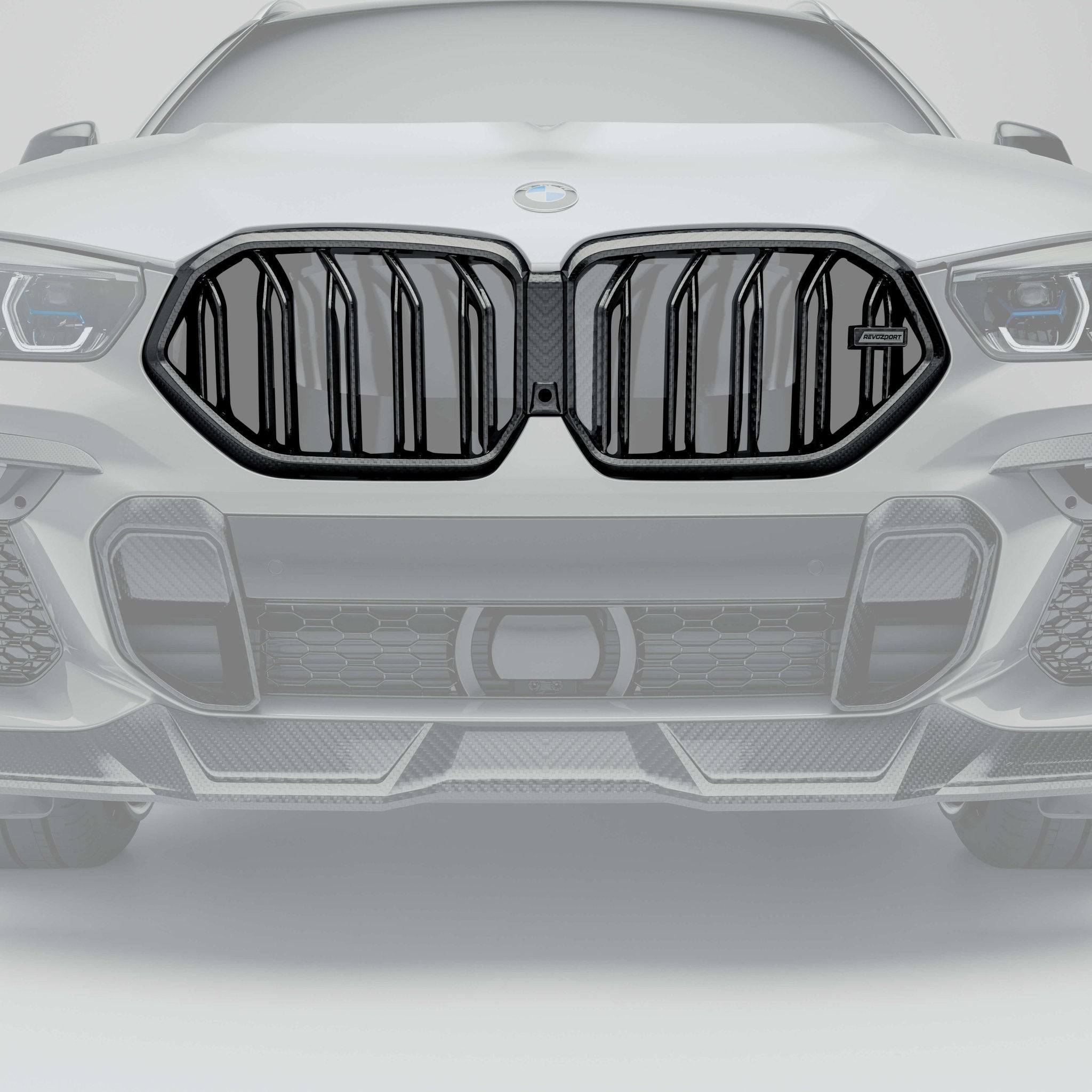 REVOZPORT - BMW X6 G06 PRE-LCI CARBON FIBRE FRONT GRILLE - Aero Carbon UK