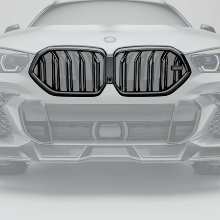 REVOZPORT - BMW X6 G06 PRE-LCI CARBON FIBRE FRONT GRILLE - Aero Carbon UK