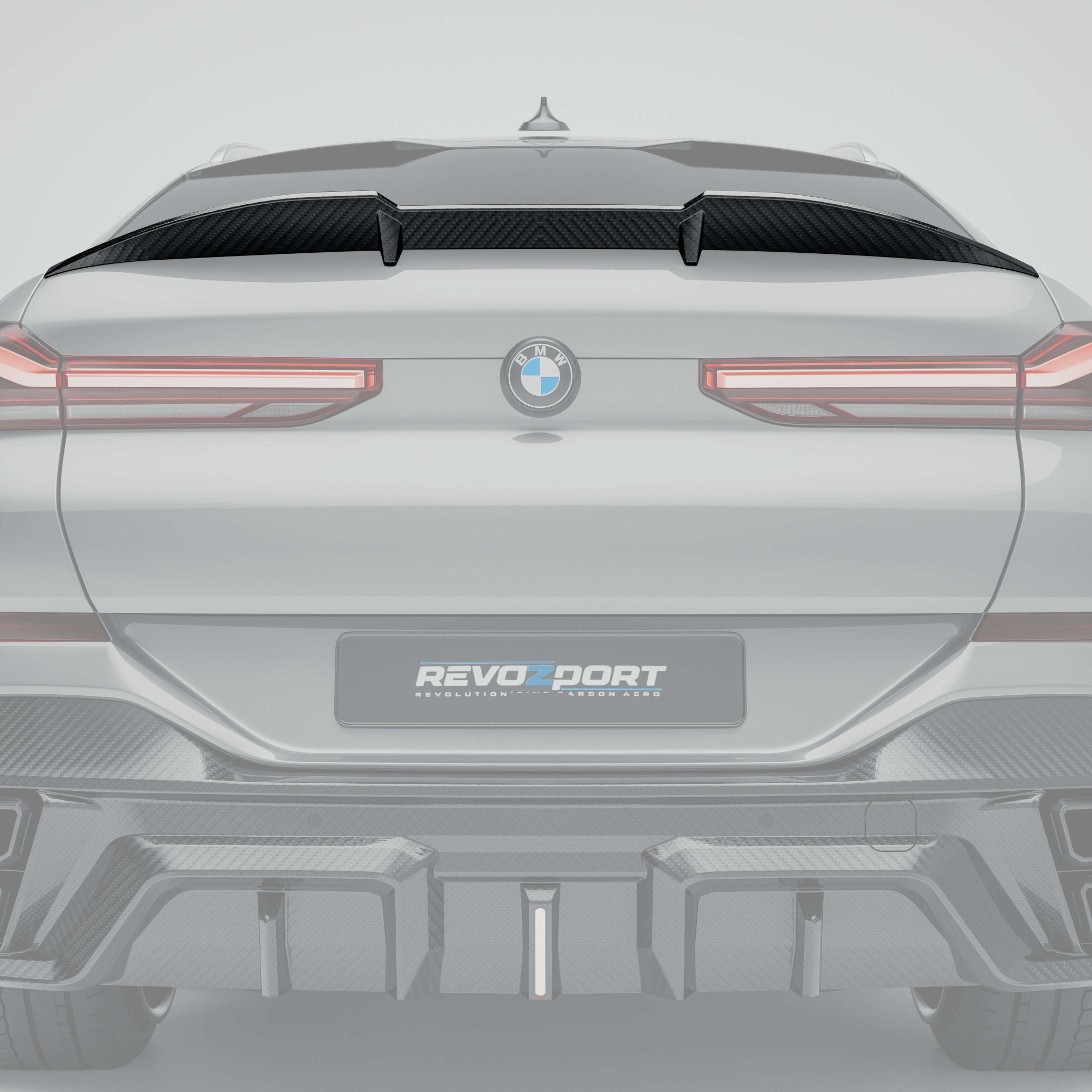 REVOZPORT - BMW X6 G06 PRE-LCI CARBON FIBRE REAR SPOILER - Aero Carbon UK