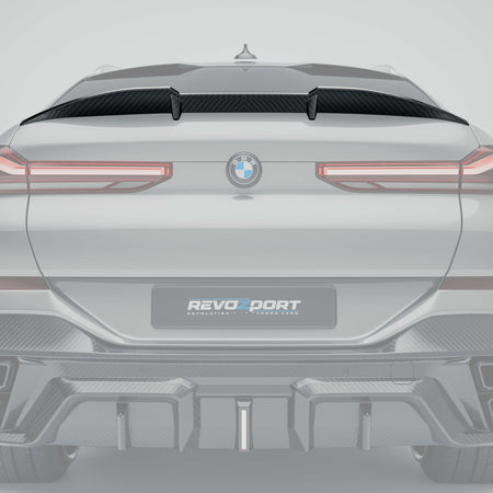 REVOZPORT - BMW X6 G06 PRE-LCI CARBON FIBRE REAR SPOILER - Aero Carbon UK
