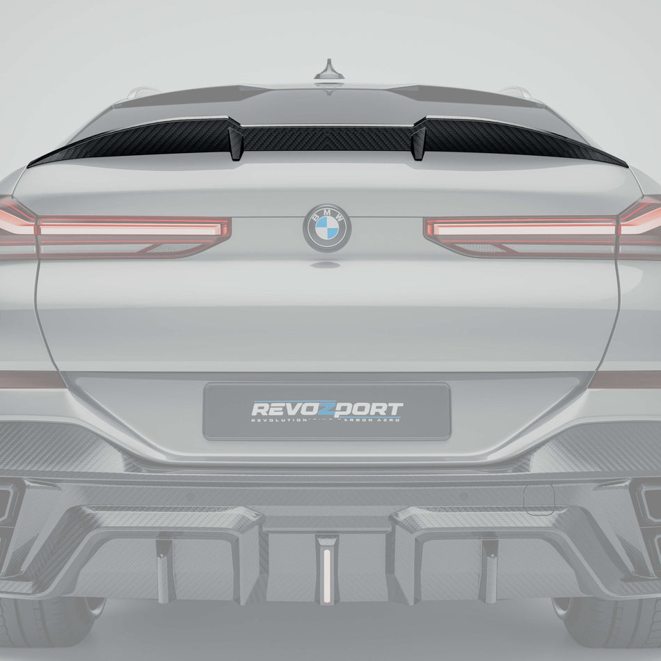REVOZPORT - BMW X6 G06 PRE-LCI CARBON FIBRE REAR SPOILER - Aero Carbon UK