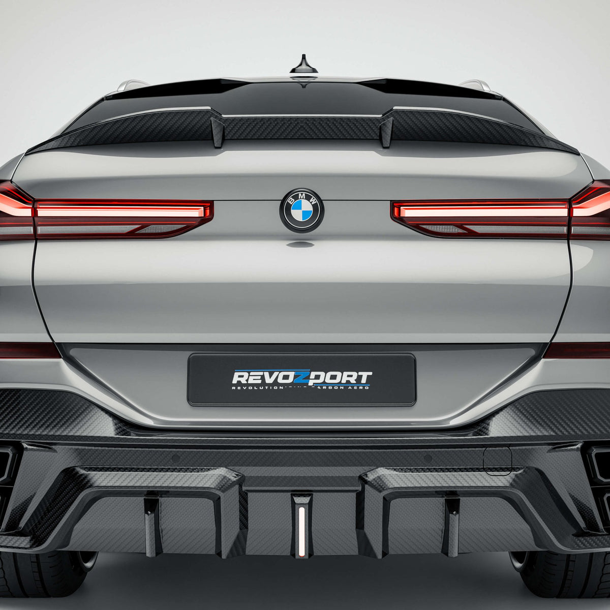 REVOZPORT - BMW X6 G06 PRE-LCI CARBON FIBRE REAR SPOILER - Aero Carbon UK