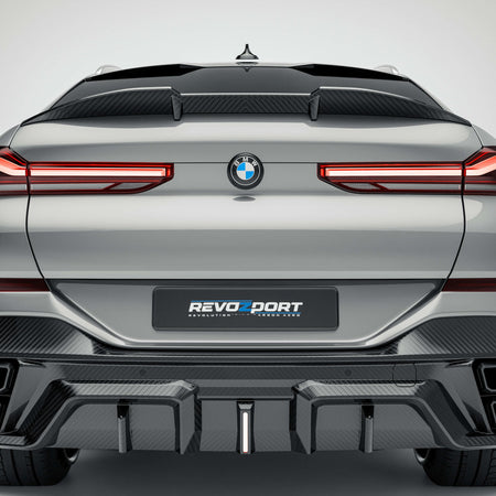 REVOZPORT - BMW X6 G06 PRE-LCI CARBON FIBRE REAR SPOILER - Aero Carbon UK