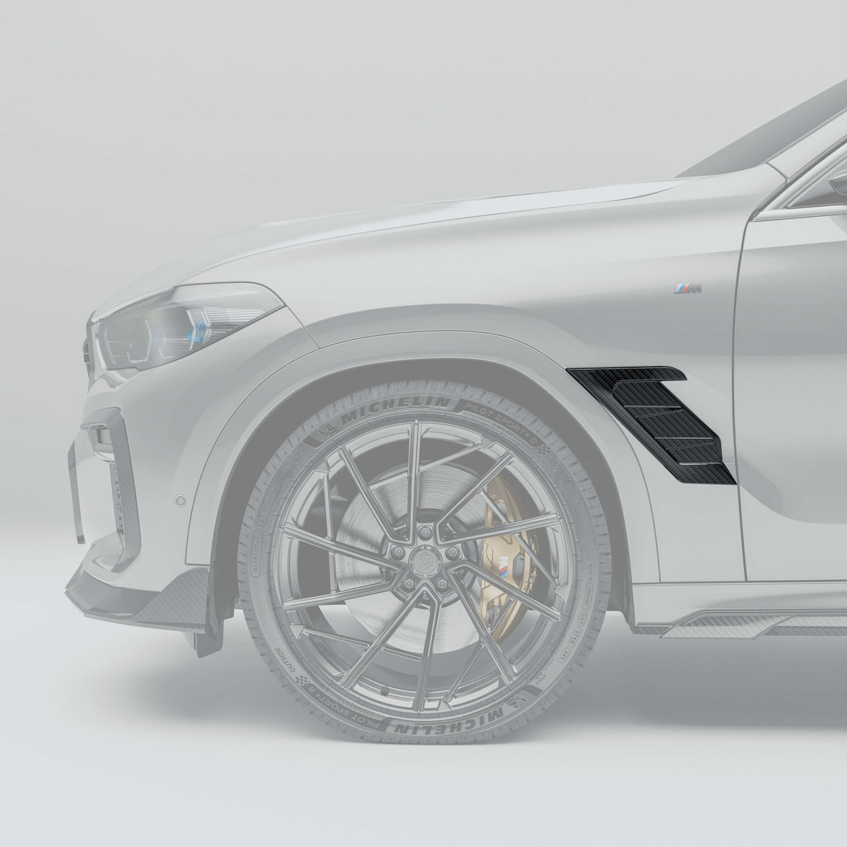 REVOZPORT - BMW X6 G06 PRE-LCI CARBON FIBRE SIDE FENDER VENTS - Aero Carbon UK