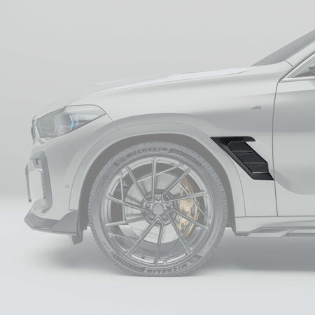 REVOZPORT - BMW X6 G06 PRE-LCI CARBON FIBRE SIDE FENDER VENTS - Aero Carbon UK