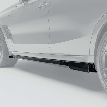 REVOZPORT - BMW X6 G06 PRE-LCI CARBON FIBRE SIDE SKIRTS - Aero Carbon UK