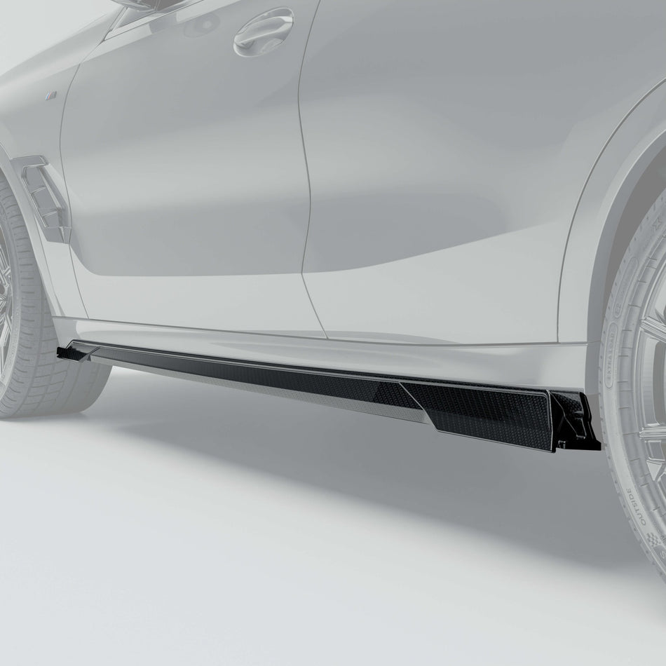REVOZPORT - BMW X6 G06 PRE-LCI CARBON FIBRE SIDE SKIRTS - Aero Carbon UK