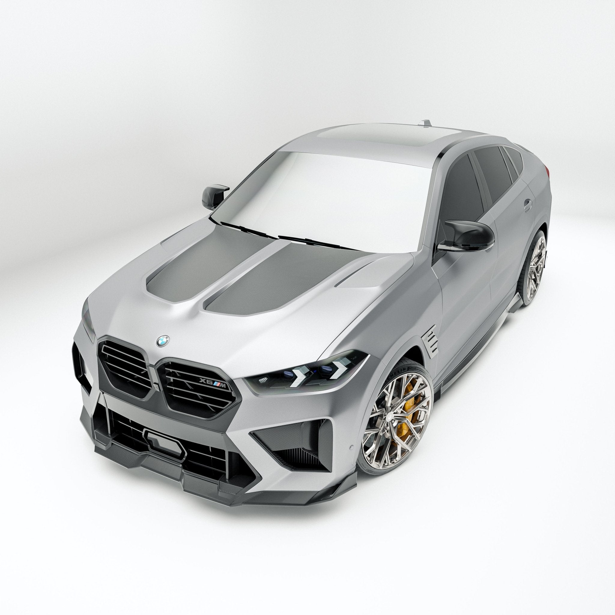 REVOZPORT - BMW X6M F96 LCI CARBON FIBER FRONT LIP - Aero Carbon UK