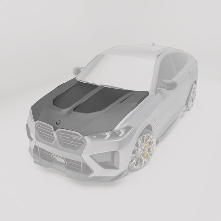 REVOZPORT - BMW X6M F96 LCI CARBON FIBER HOOD BONNET - Aero Carbon UK