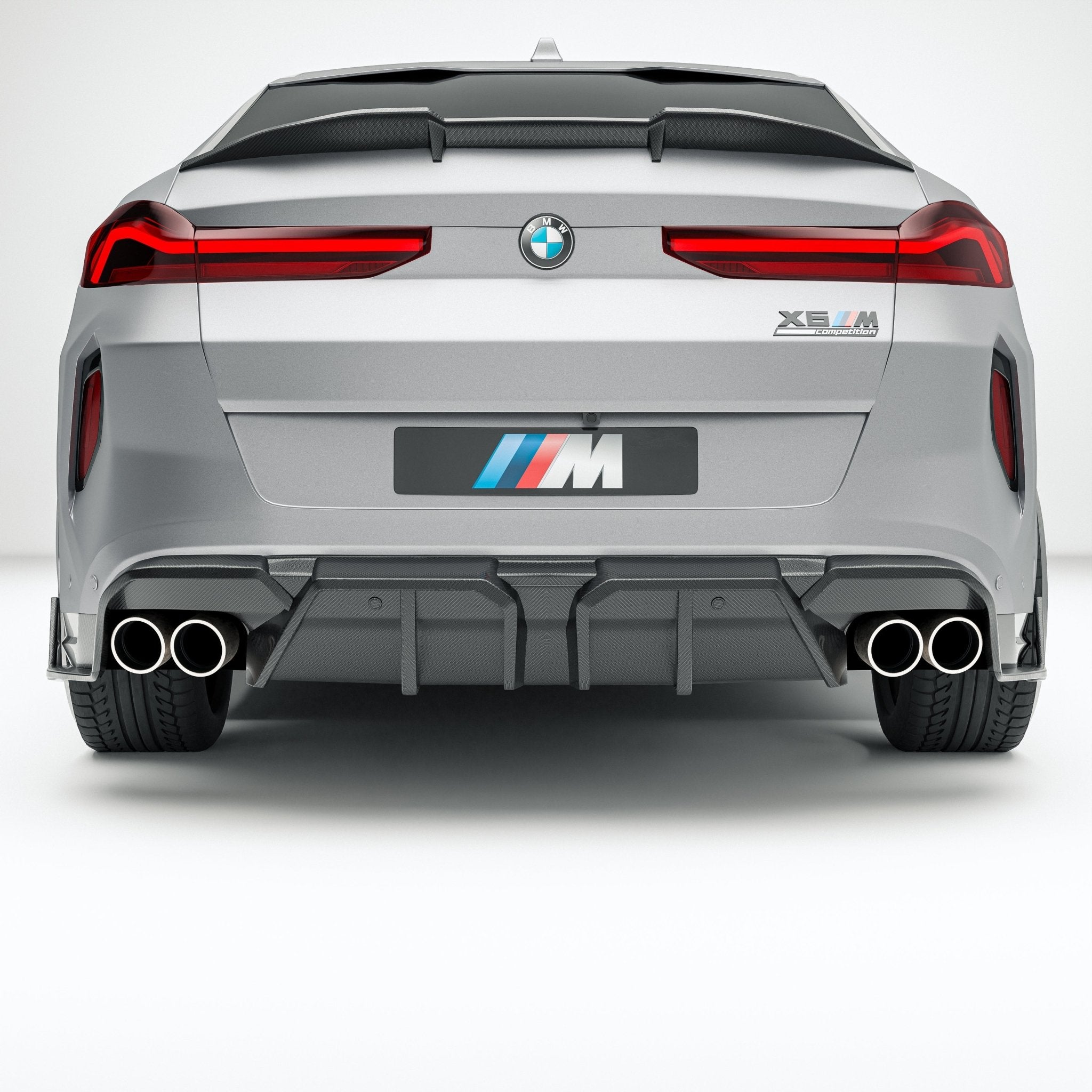 REVOZPORT - BMW X6M F96 LCI CARBON FIBER REAR DIFFUSER - Aero Carbon UK