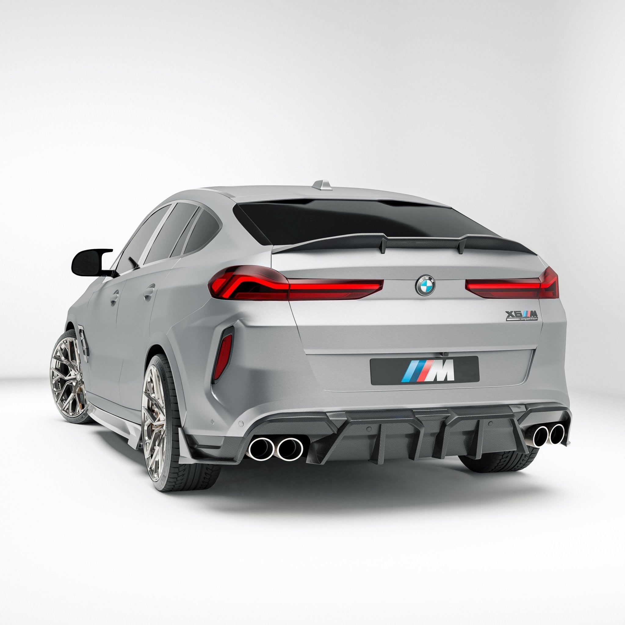 REVOZPORT - BMW X6M F96 LCI CARBON FIBER REAR DIFFUSER - Aero Carbon UK