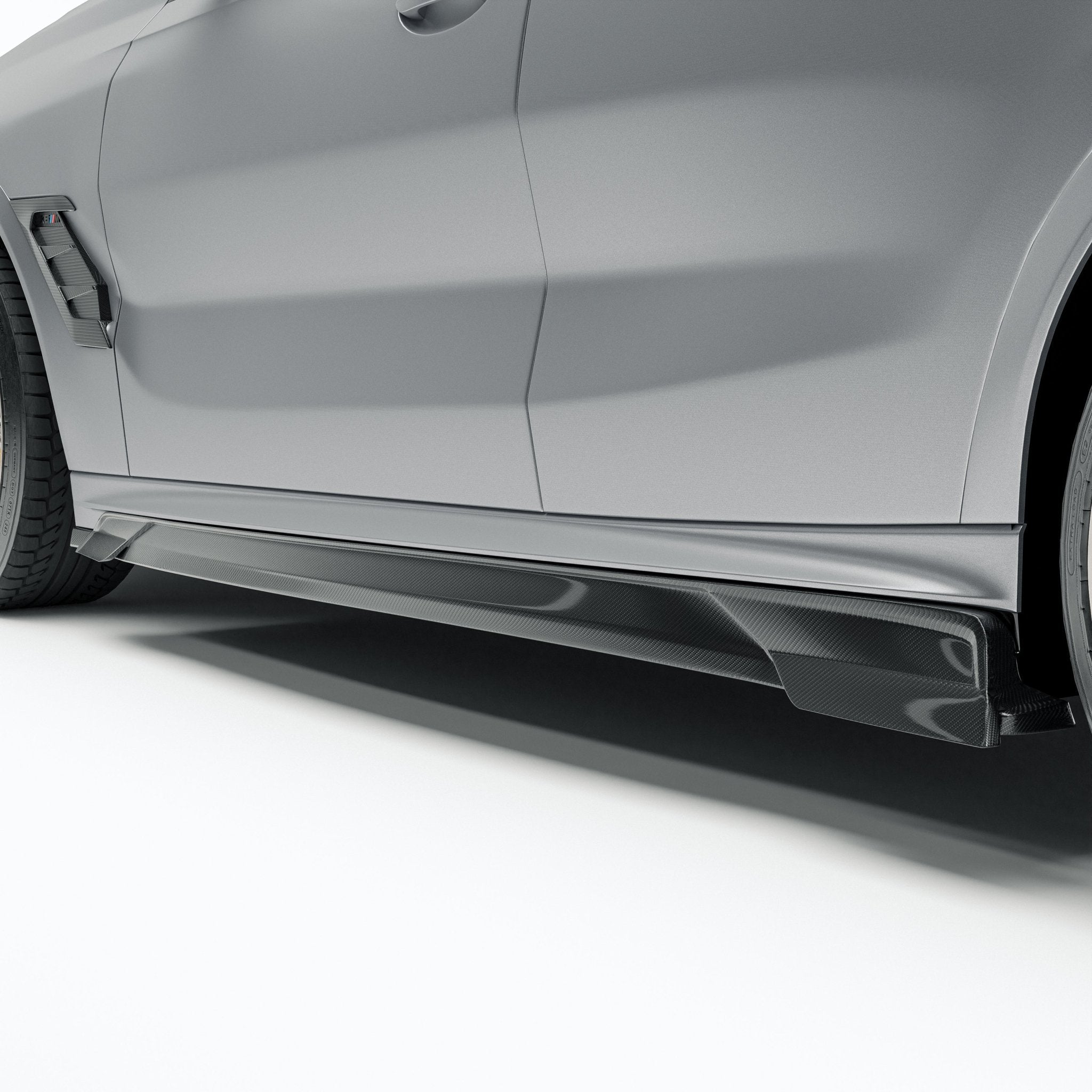 REVOZPORT - BMW X6M F96 LCI CARBON FIBER SIDE SKIRTS - Aero Carbon UK