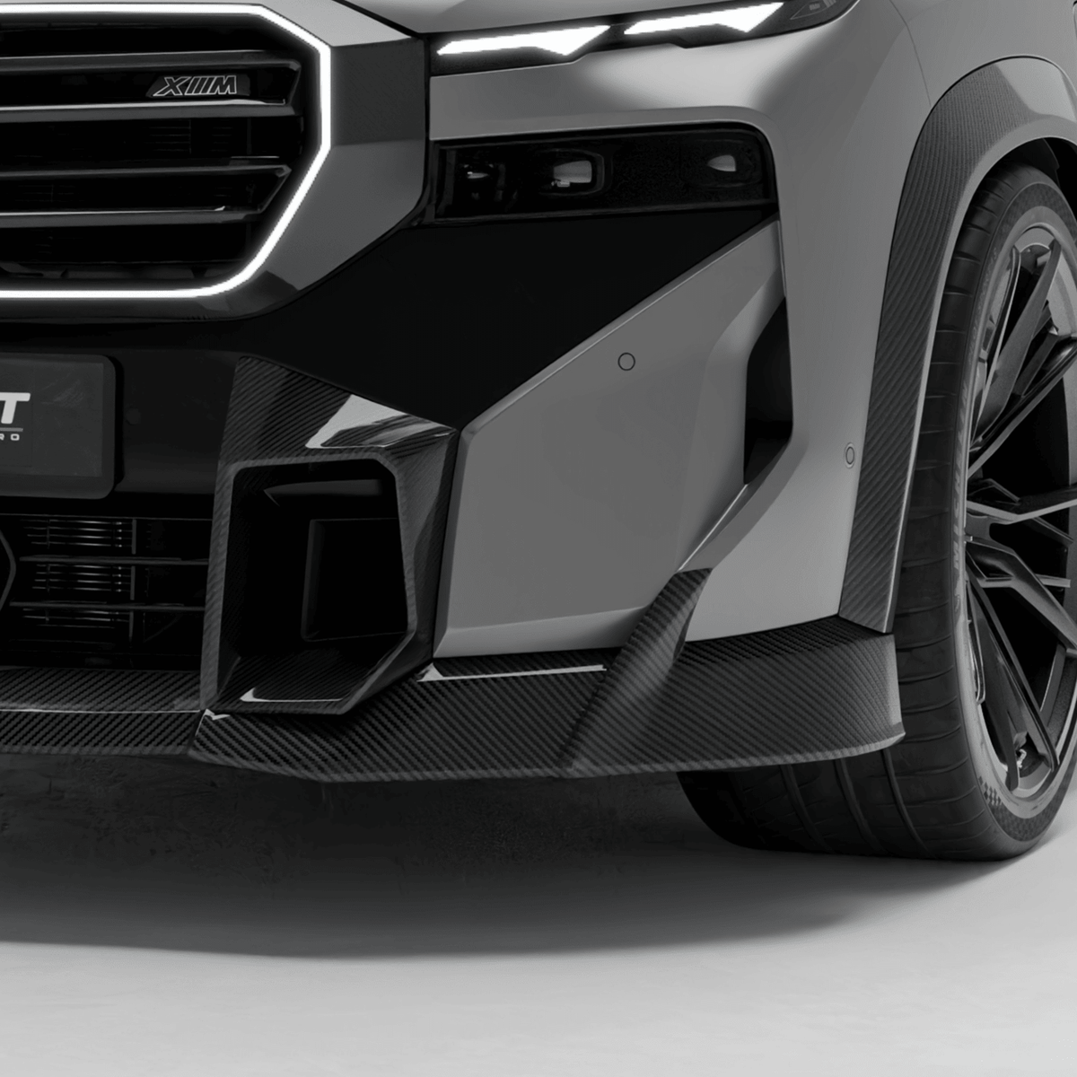 REVOZPORT - BMW XM G09 CARBON FIBRE FRONT BUMPER VENT TRIMS - Aero Carbon UK