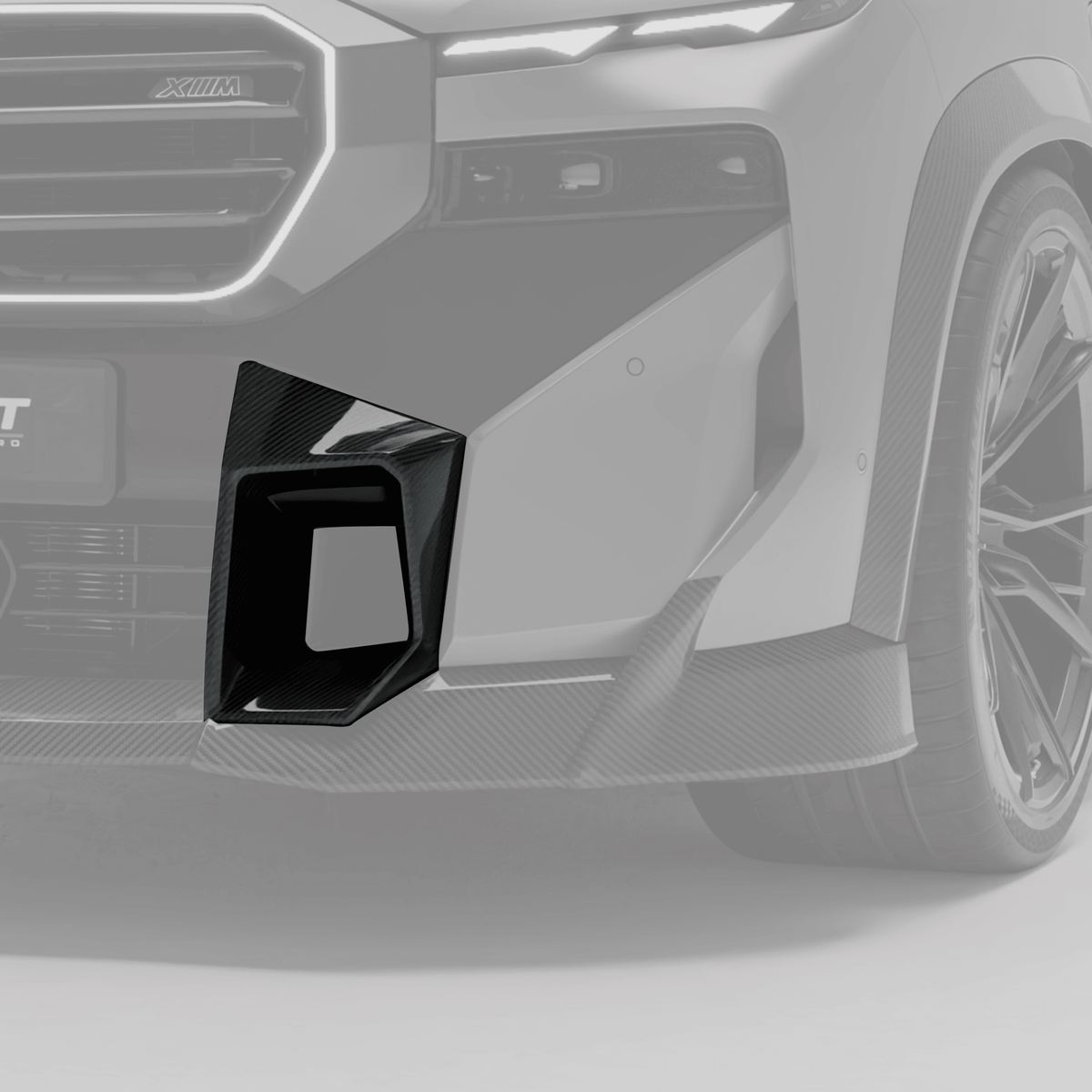 REVOZPORT - BMW XM G09 CARBON FIBRE FRONT BUMPER VENT TRIMS - Aero Carbon UK