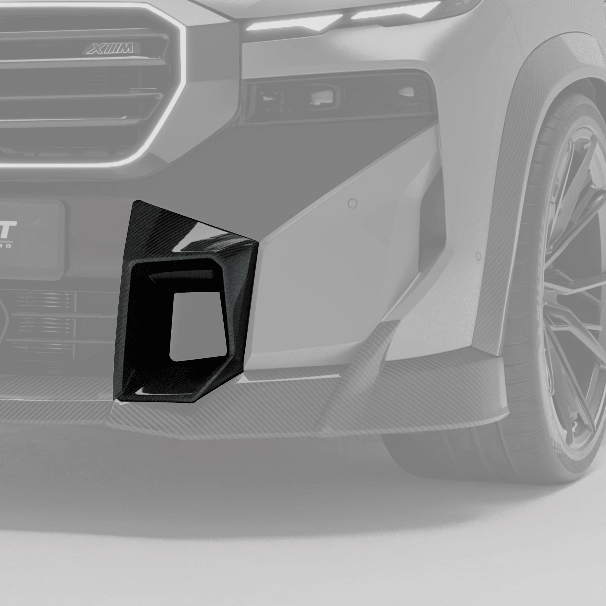 REVOZPORT - BMW XM G09 CARBON FIBRE FRONT BUMPER VENT TRIMS - Aero Carbon UK