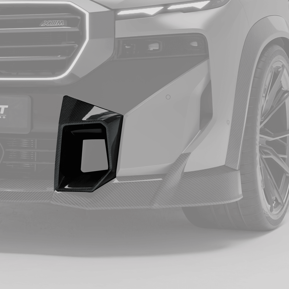 REVOZPORT - BMW XM G09 CARBON FIBRE FRONT BUMPER VENT TRIMS - Aero Carbon UK