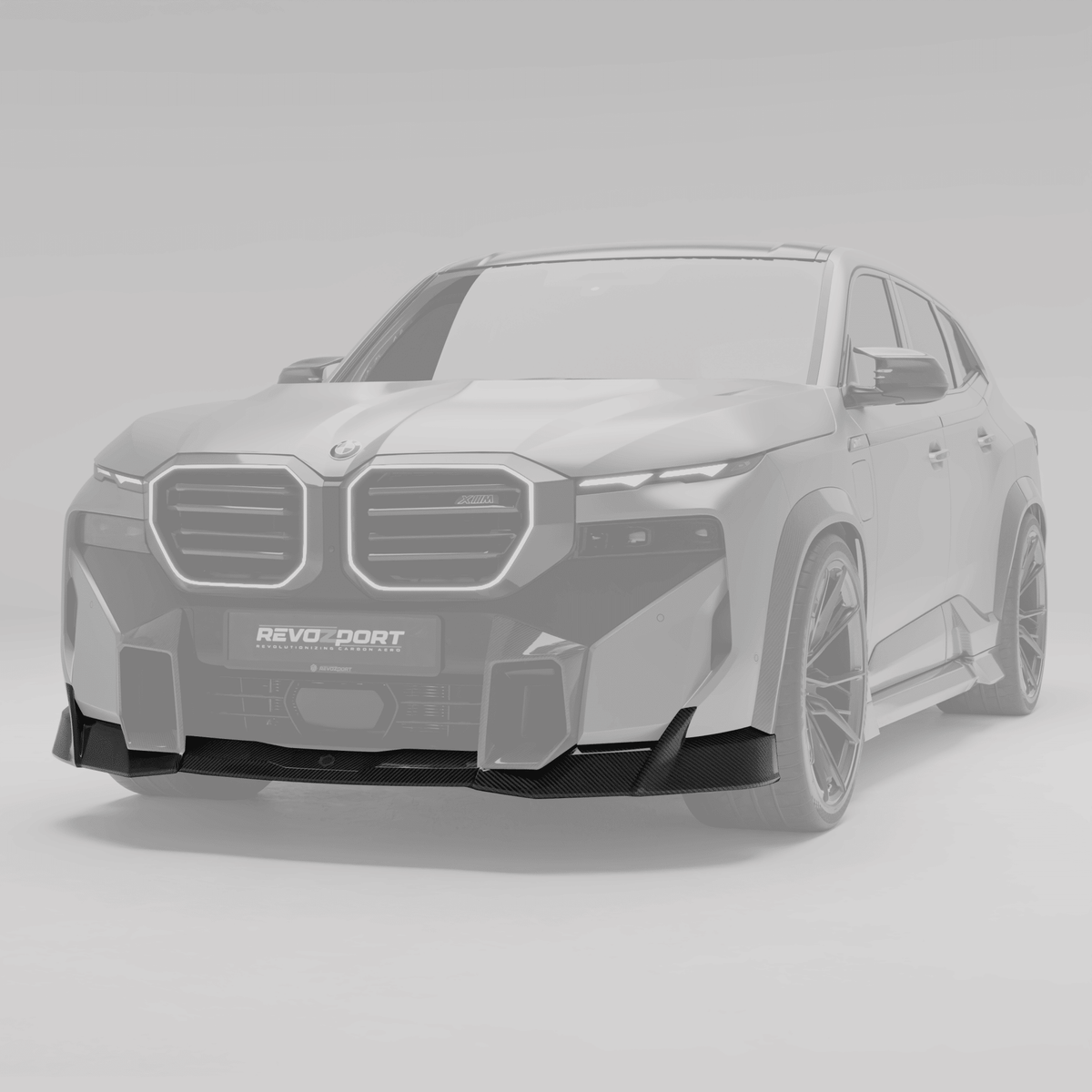 REVOZPORT - BMW XM G09 CARBON FIBRE FRONT LIP - Aero Carbon UK