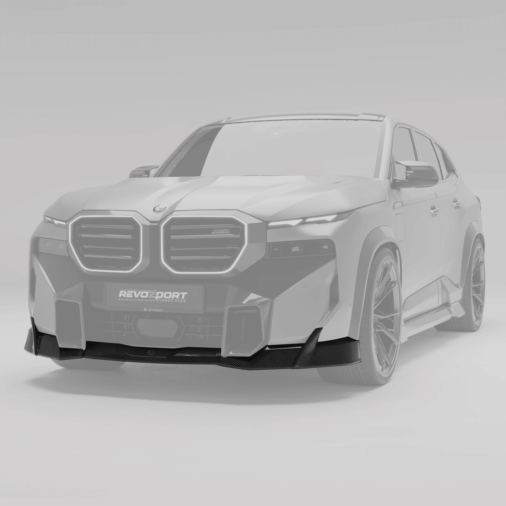 REVOZPORT - BMW XM G09 CARBON FIBRE FRONT LIP - Aero Carbon UK