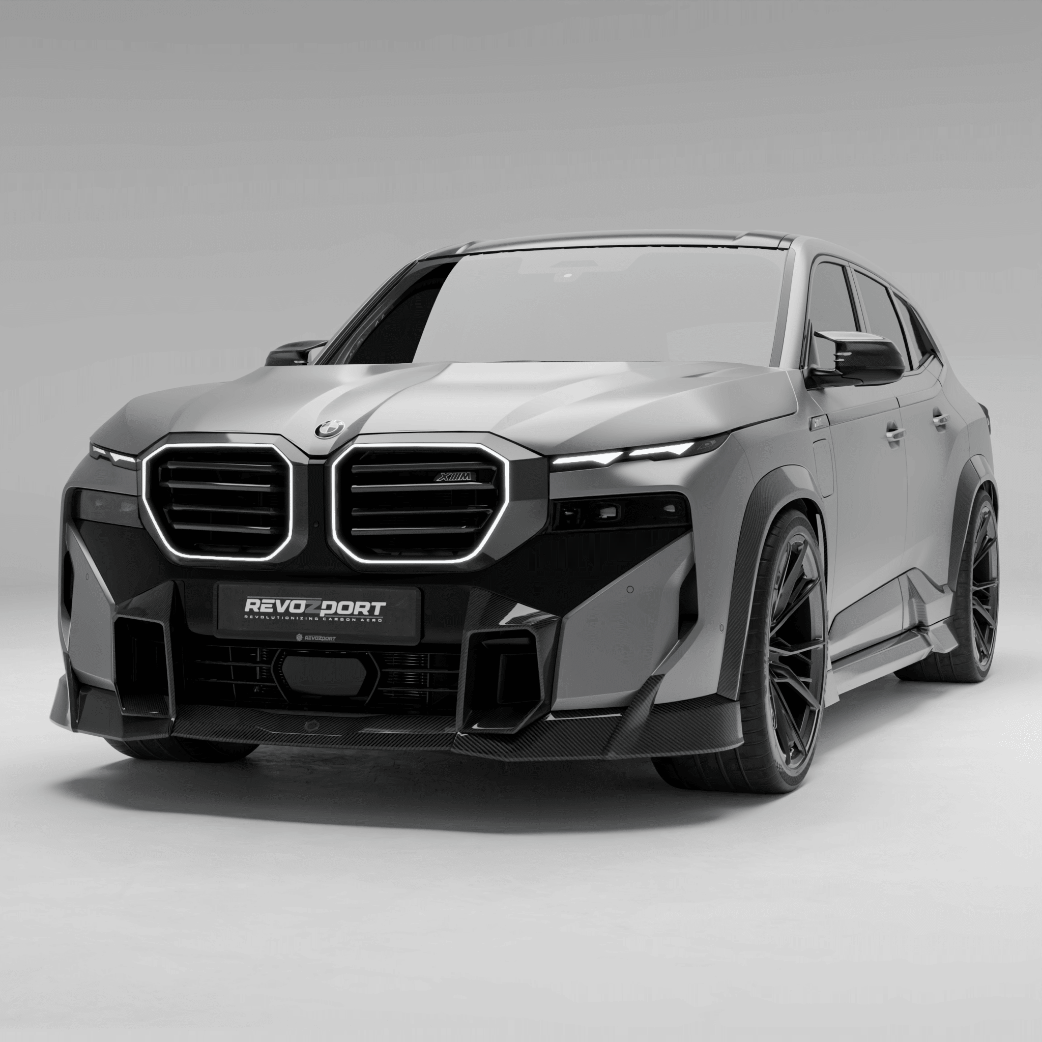 REVOZPORT - BMW XM G09 CARBON FIBRE FRONT LIP - Aero Carbon UK