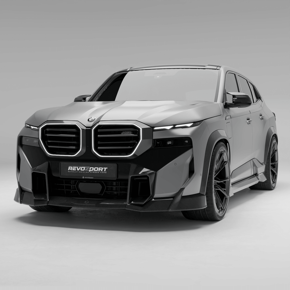 REVOZPORT - BMW XM G09 CARBON FIBRE FRONT LIP - Aero Carbon UK
