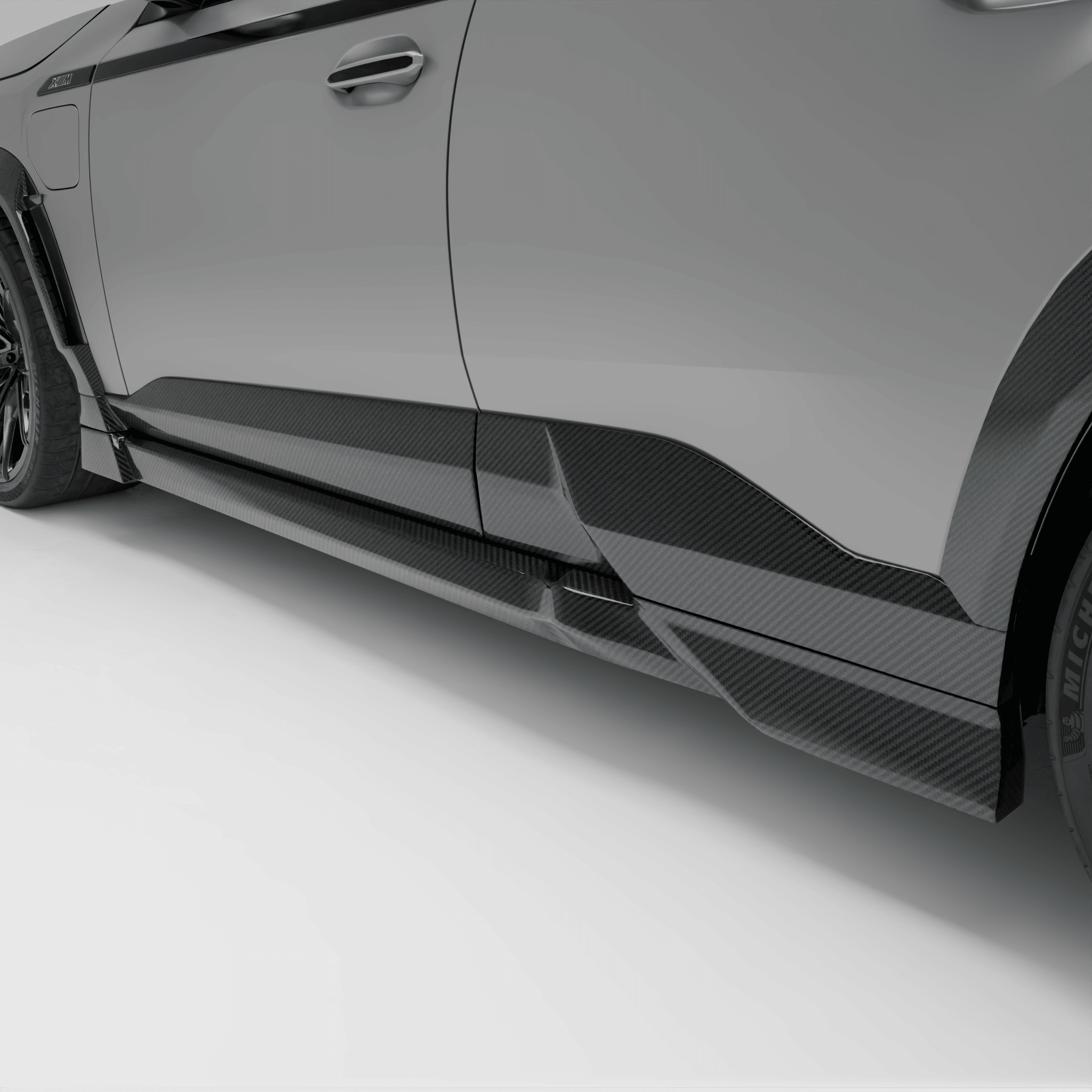 REVOZPORT - BMW XM G09 CARBON FIBRE SIDE SKIRTS - Aero Carbon UK