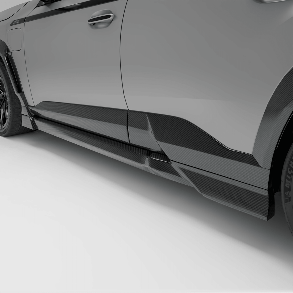 REVOZPORT - BMW XM G09 CARBON FIBRE SIDE SKIRTS - Aero Carbon UK
