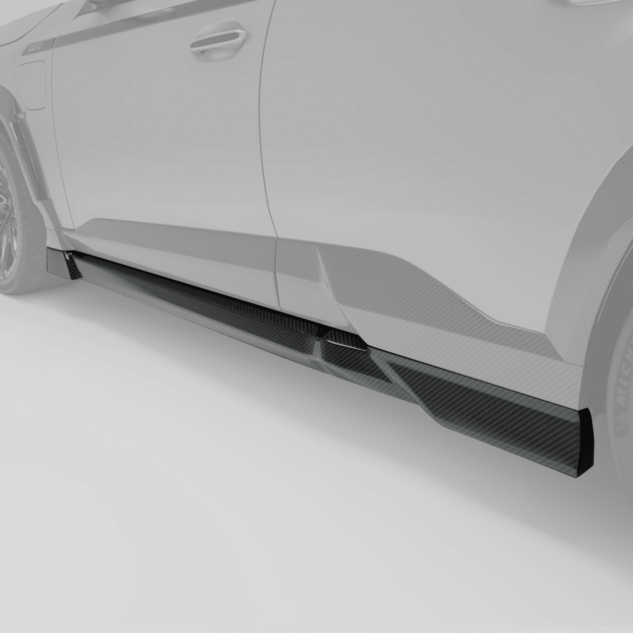 REVOZPORT - BMW XM G09 CARBON FIBRE SIDE SKIRTS - Aero Carbon UK