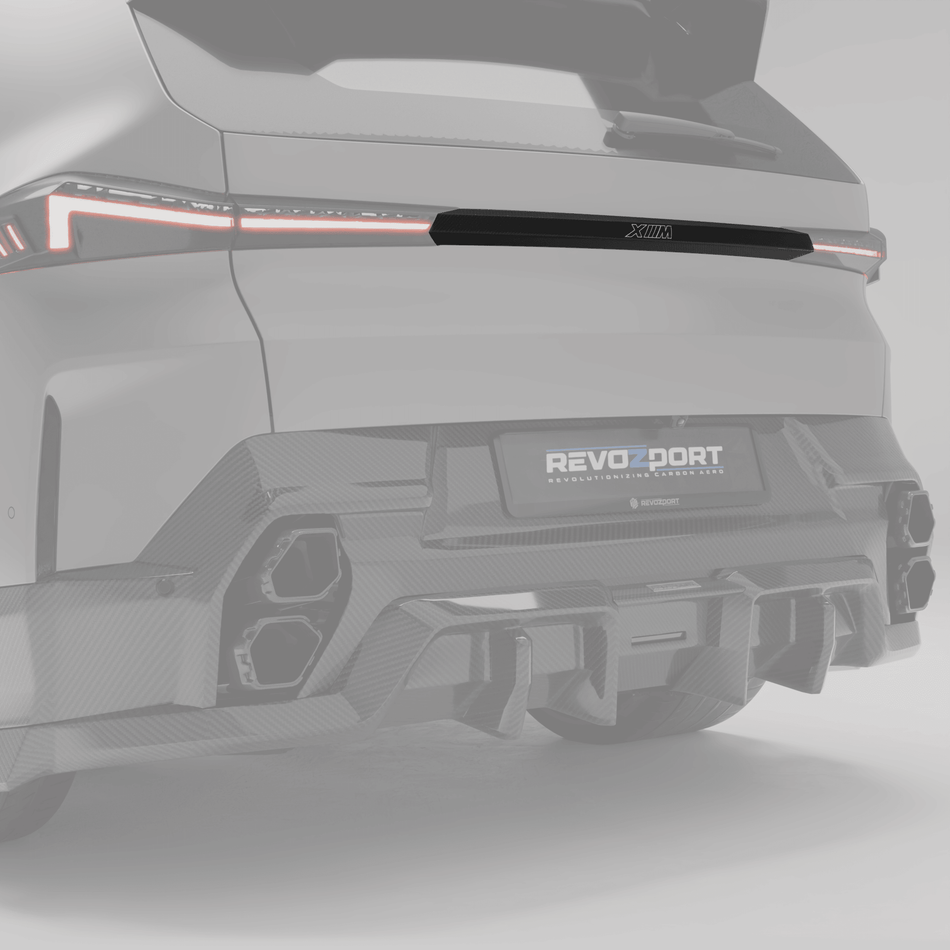 REVOZPORT - BMW XM G09 CARBON FIBRE TAILGATE TRIM PANEL - Aero Carbon UK