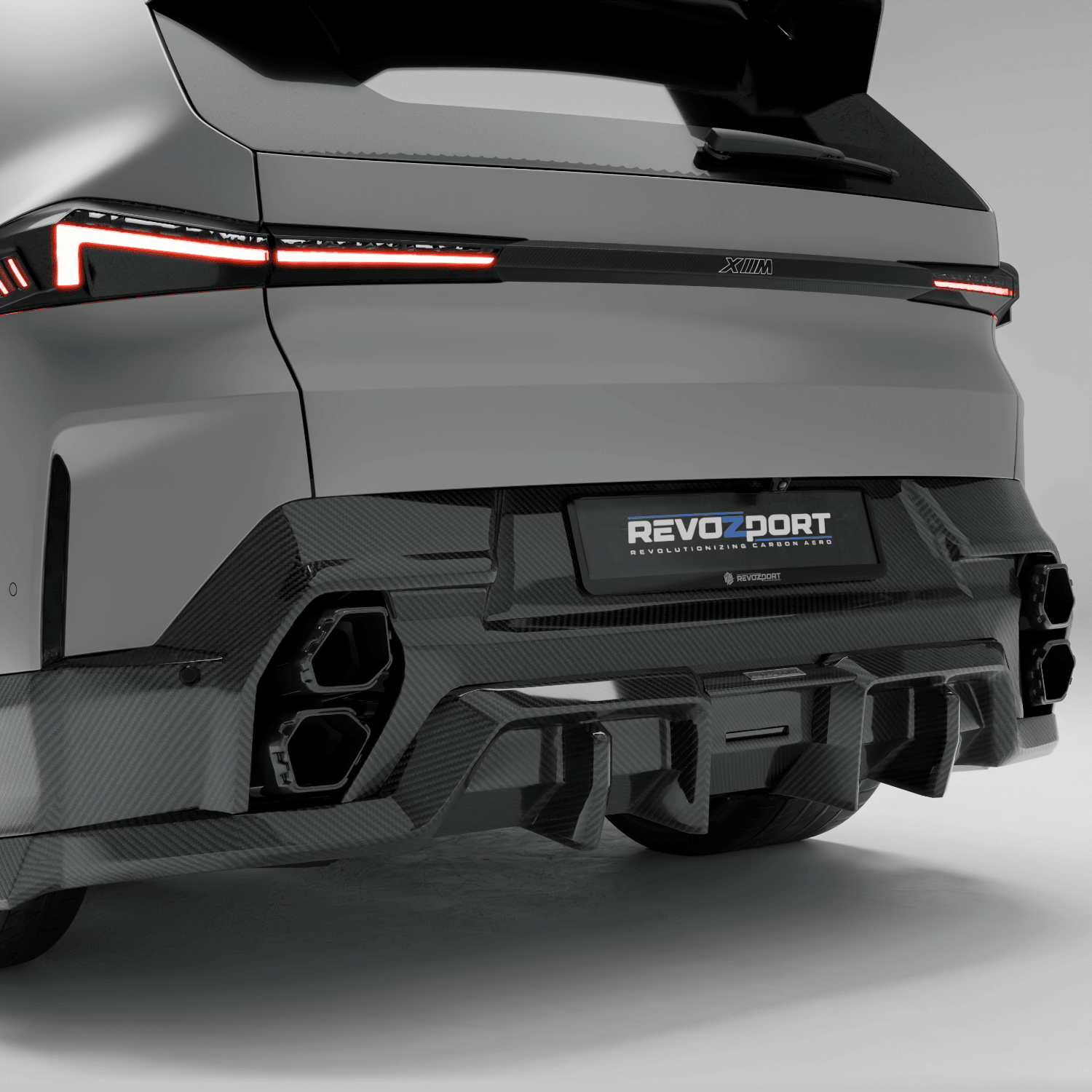 REVOZPORT - BMW XM G09 CARBON FIBRE TAILGATE TRIM PANEL - Aero Carbon UK