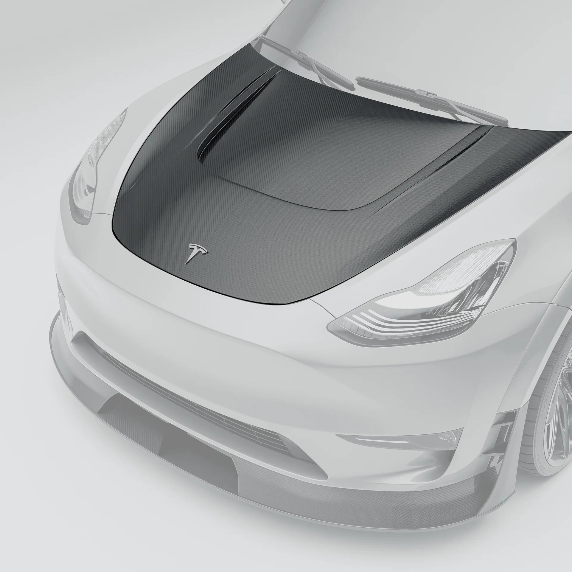 REVOZPORT - TESLA MODEL Y 2021-2024 DRY CARBON FIBER HOOD BONNET - Aero Carbon UK