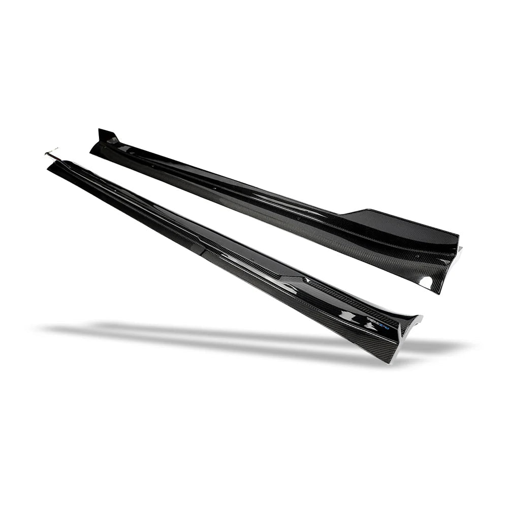 REVOZPORT - TESLA MODEL Y 2021-2024 DRY CARBON FIBER SIDE SKIRTS - Aero Carbon UK