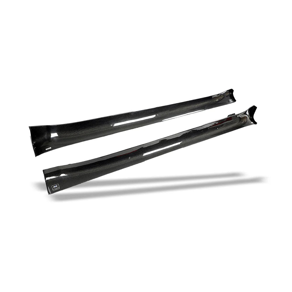 REVOZPORT - TESLA MODEL Y 2021-2024 DRY CARBON FIBER SIDE SKIRTS - Aero Carbon UK