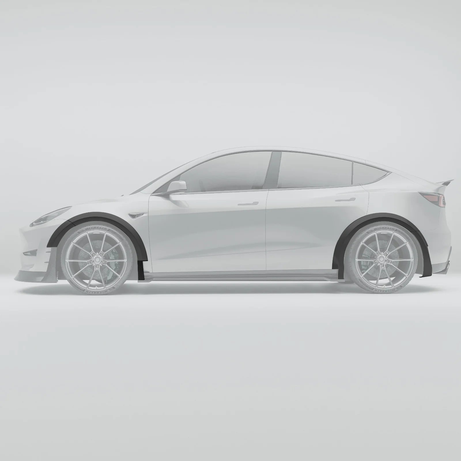 REVOZPORT - TESLA MODEL Y 2021-2024 DRY CARBON FIBER WHEEL ARCH COVER TRIMS - Aero Carbon UK