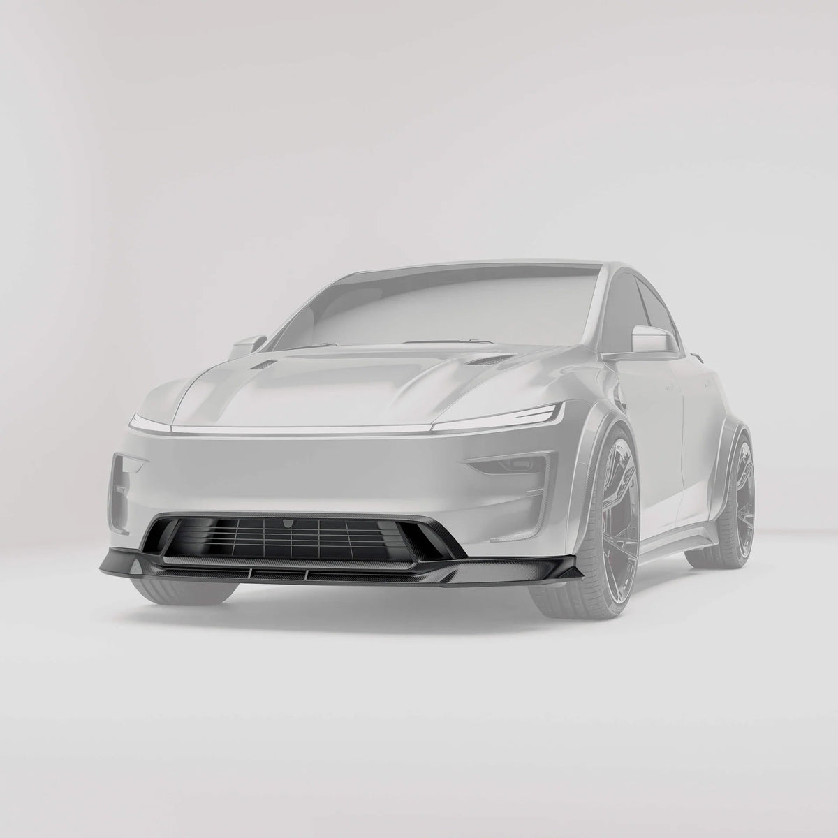 REVOZPORT - TESLA MODEL Y JUNIPER 2025+ DRY CARBON FIBER FRONT LIP - Aero Carbon UK