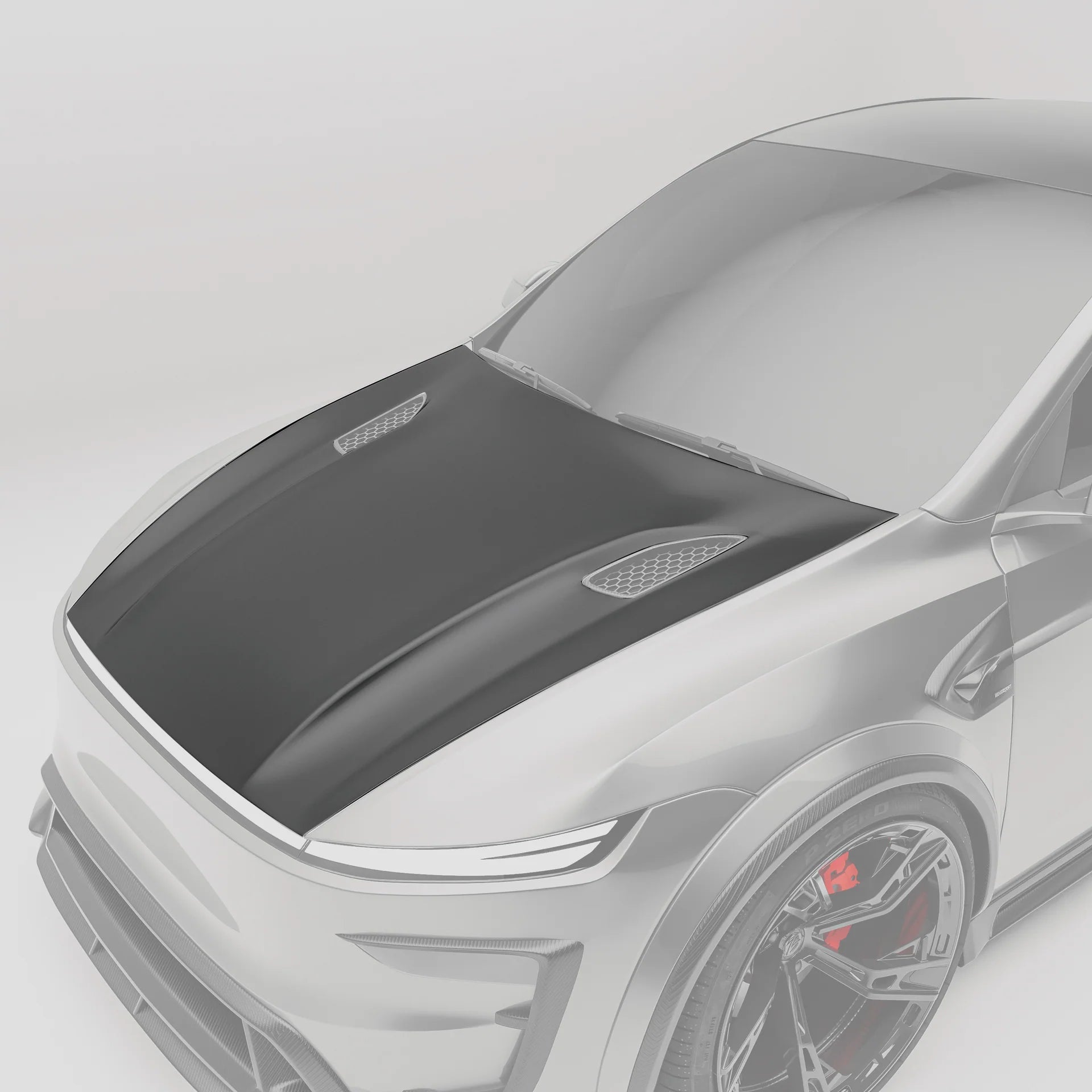 REVOZPORT - TESLA MODEL Y JUNIPER 2025+ DRY CARBON FIBER HOOD BONNET - Aero Carbon UK