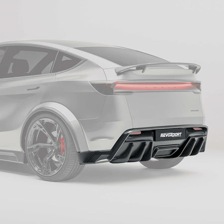 REVOZPORT - TESLA MODEL Y JUNIPER 2025+ DRY CARBON FIBER REAR DIFFUSER - Aero Carbon UK