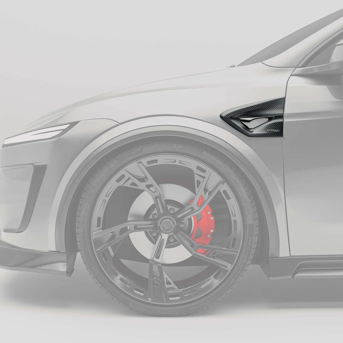 REVOZPORT - TESLA MODEL Y JUNIPER 2025+ DRY CARBON FIBER SIDE FENDER VENT TRIMS - Aero Carbon UK